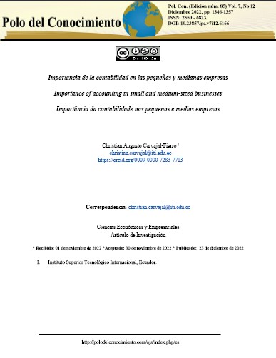 Portada de Importancia de la contabilidad en las pequeñas y medianas empresas